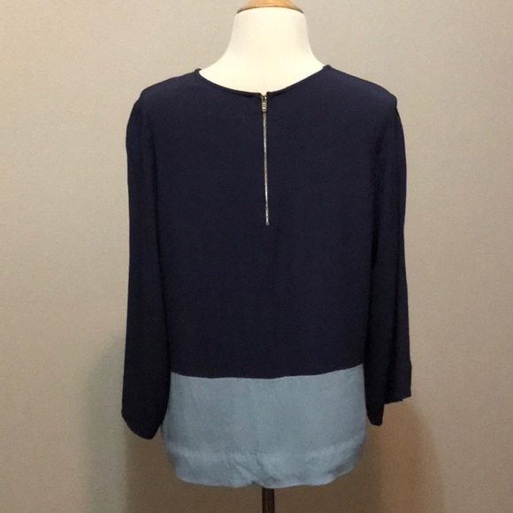 SOMETHING, Somewhere Size S Navy And Light Blue Top - Picture 6 of 8